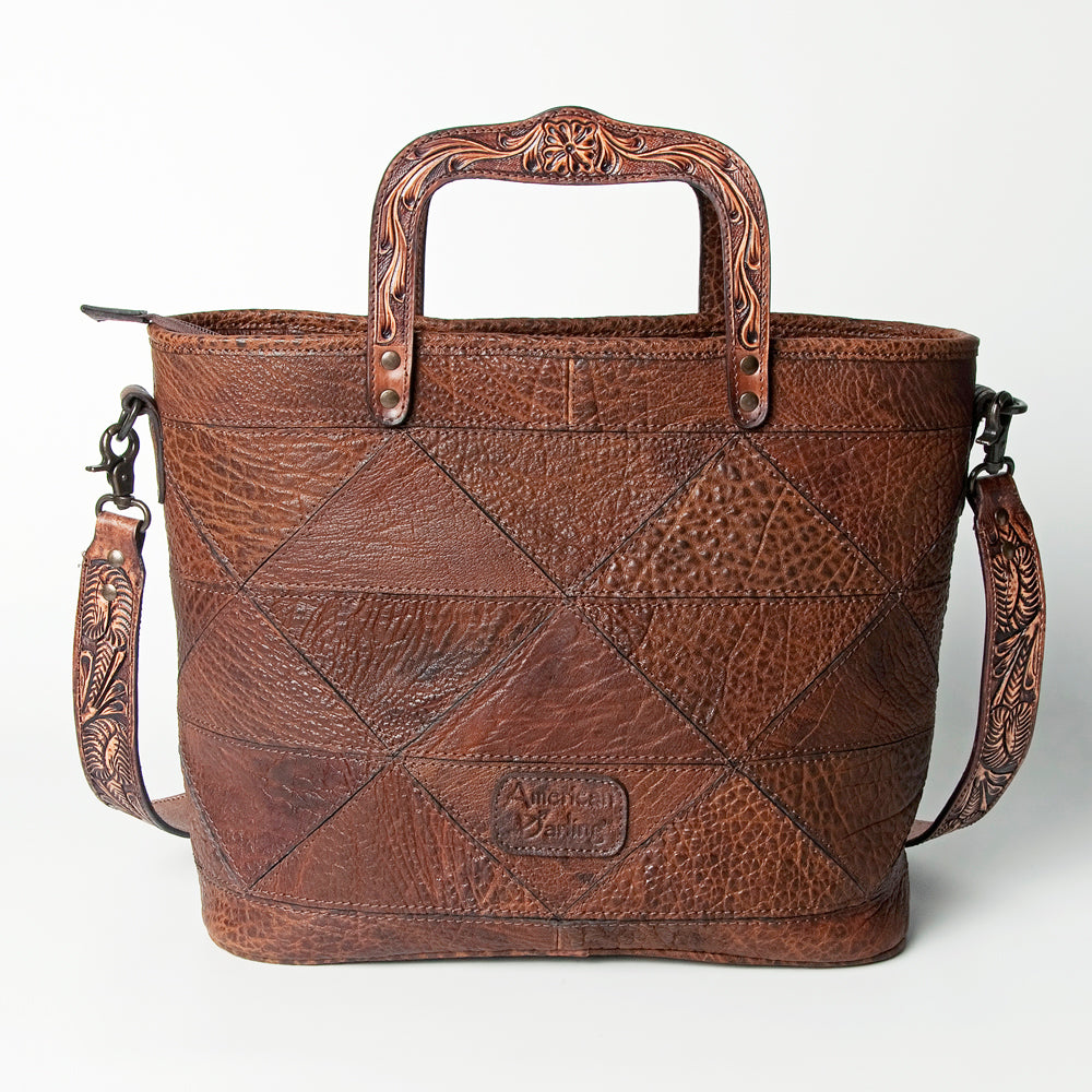American Darling Tote Hand Tooled Genuine Leather Women Bag Western Handbag Purse