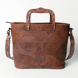 American Darling Tote Hand Tooled Genuine Leather Women Bag Western Handbag Purse