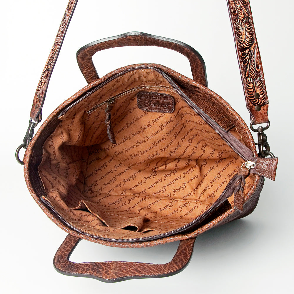 American Darling Tote Hand Tooled Genuine Leather Women Bag Western Handbag Purse