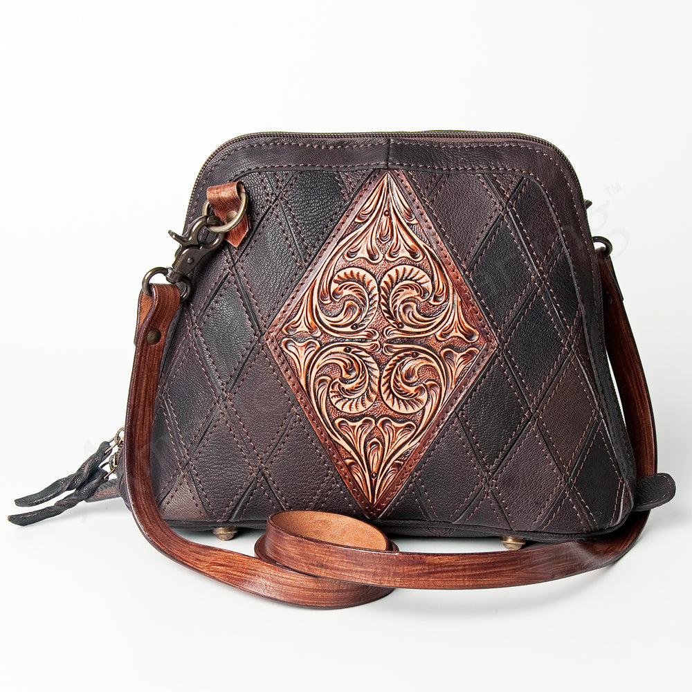 American Darling Crossbody Hand Tooled Genuine Leather Women Bag Western Handbag Purse