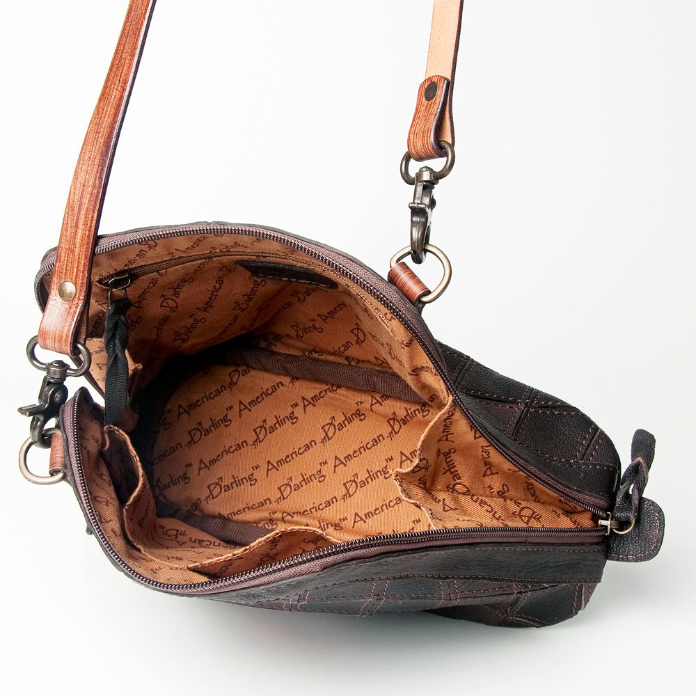 American Darling Crossbody Hand Tooled Genuine Leather Women Bag Western Handbag Purse