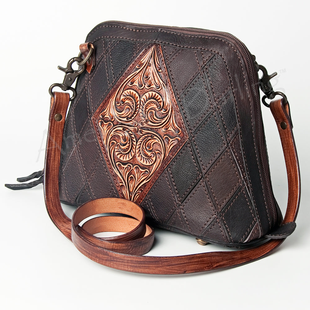American Darling Crossbody Hand Tooled Genuine Leather Women Bag Western Handbag Purse