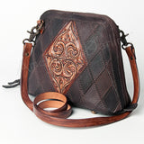 American Darling Crossbody Hand Tooled Genuine Leather Women Bag Western Handbag Purse