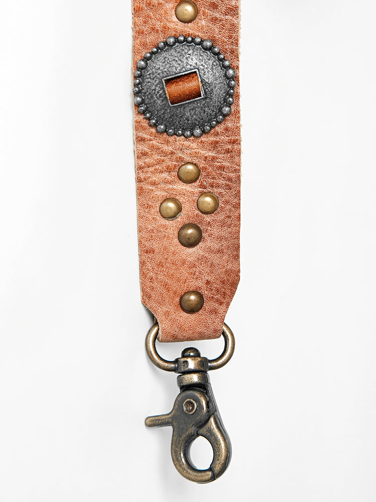 American Darling Genuine Leather Handle Strap for Crossbody Bags Phone Keychain Wallet Purse Clutch Cellphone Key Chain