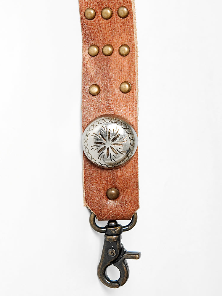 American Darling Genuine Leather Handle Strap for Crossbody Bags Phone Keychain Wallet Purse Clutch Cellphone Key Chain