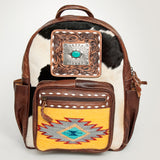 American Darling Backpack Hand Tooled Saddle Blanket Genuine Leather Western Women Bag Handbag Purse | for Laptop School