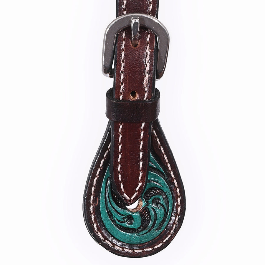 Bar H Equine Leather Spurs Straps for Adults Western Womens Spur Horse Riding Barrel Racing Show and Rodeo Strap Adult Women