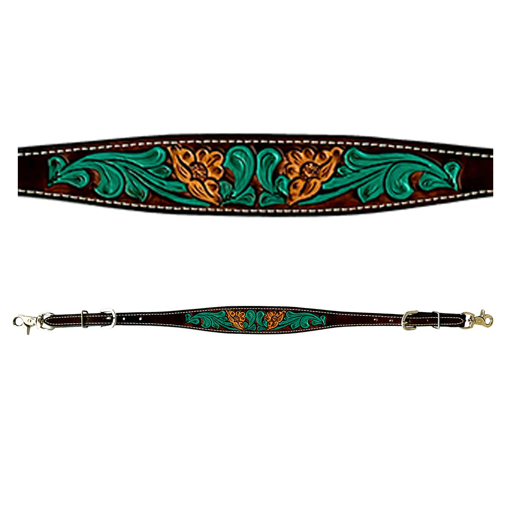Bar H Equine American Leather Horse Saddle Tack One Ear Headstall Breast Collar Browband Wither Strap Jora Autumn Collection