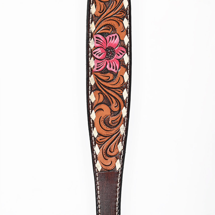 Bar H Equine American Leather Horse Saddle Tack One Ear Headstall Breast Collar Browband Wither Strap Set Tropical Chaya