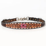 Bar H Equine American Leather Horse Saddle Tack One Ear Headstall Breast Collar Browband Wither Strap Tropical Chaya