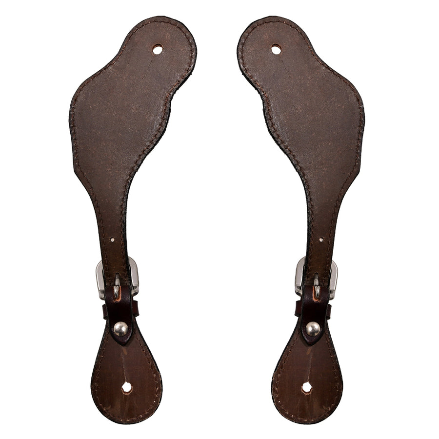 Bar H Equine Leather Spurs Straps for Adults Western Womens Spur Horse Riding Barrel Racing Show and Rodeo Strap Adult Women