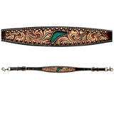 Bar H Equine American Leather Horse Saddle Tack One Ear Headstall | Breast Collar Browband Wither Strap Set for Horses BER114