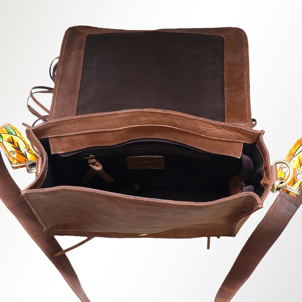 American Darling Crossbody Hand Painted Full Grain Genuine Leather Western Women Bag Handbag Purse |