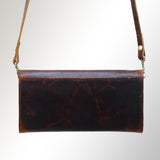 American Darling Wallet Hair on Full Grain Genuine Leather Western Women Bag | Handbag Purse Travel Clutch