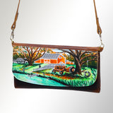 American Darling Wallet Hair on Full Grain Genuine Leather Western Women Bag | Handbag Purse Travel Clutch