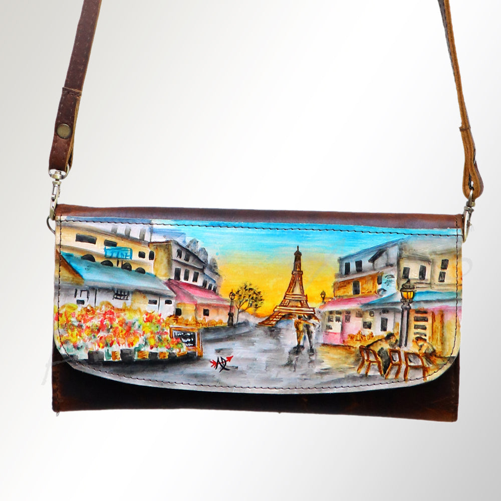 American Darling Wallet Hair on Full Grain Genuine Leather Western Women Bag | Handbag Purse Travel Clutch