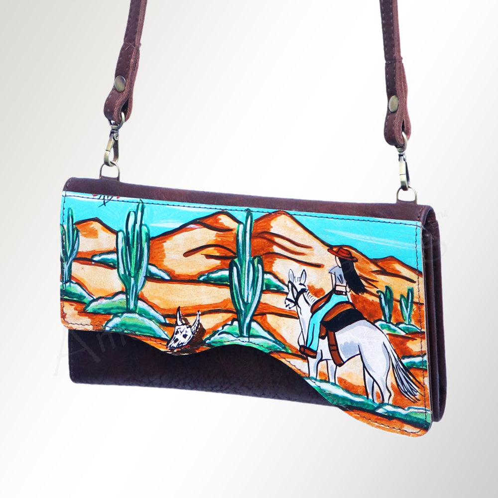 American Darling Small Crossbody Full Grain Genuine Leather Western Women Bag Handbag Purse | for Cute