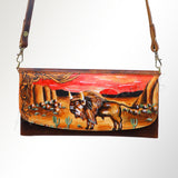 American Darling Wallet Hair on Full Grain Genuine Leather Western Women Bag | Handbag Purse Travel Clutch