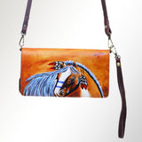 American Darling Wallet Hand Tooled Genuine Leather Western Women Bag | Handbag Purse Wristlet Travel Clutch