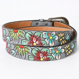 American Darling ADBLF121-L Beautifully Hand Tooled Genuine American Leather Belt Men and Women