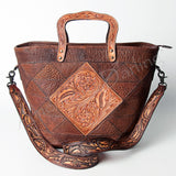American Darling Tote Hand Tooled Genuine Leather Women Bag Western Handbag Purse