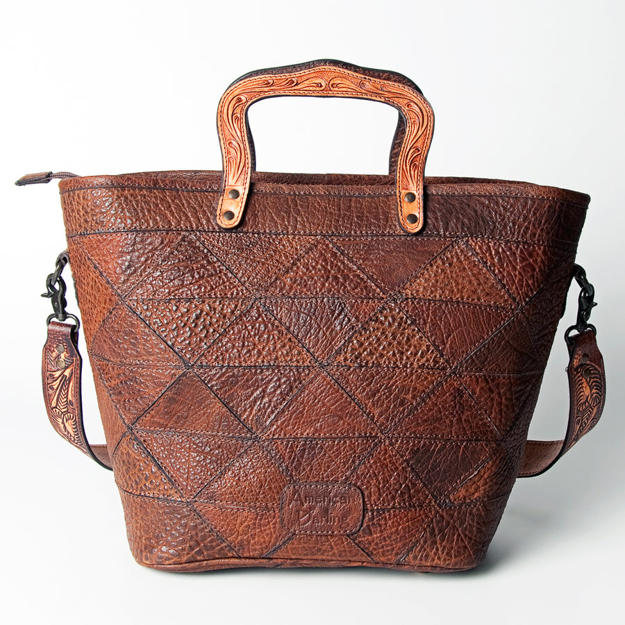 American Darling Tote Hand Tooled Genuine Leather Women Bag Western Handbag Purse