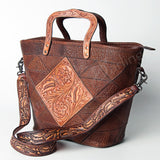 American Darling Tote Hand Tooled Genuine Leather Women Bag Western Handbag Purse