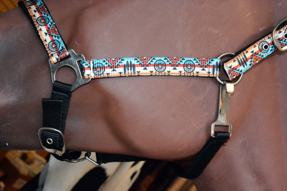 Hilason 1 Inch Fully Adjustable Halter US Flag Polyester