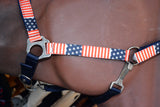 Hilason 1 Inch Fully Adjustable Halter US Flag Polyester