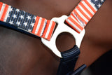 Hilason 1 Inch Fully Adjustable Halter US Flag Polyester