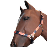 Hilason 1 Inch Fully Adjustable Halter US Flag Polyester