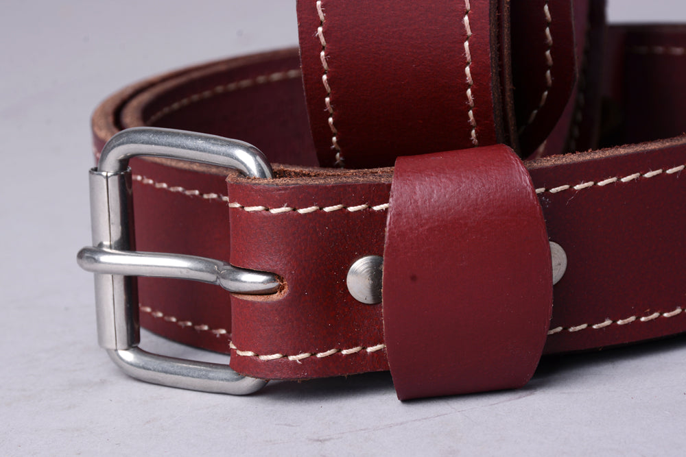 HILASON Western Genuine Leather Belt for Men Women Cowboy Cowgirl Handmade Unisex Full Grain Heavy Duty Tooled Belt for Jeans