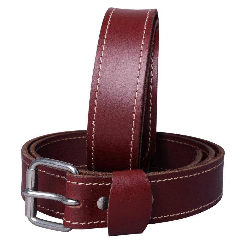 HILASON Western Genuine Leather Belt for Men Women Cowboy Cowgirl Handmade Unisex Full Grain Heavy Duty Tooled Belt for Jeans