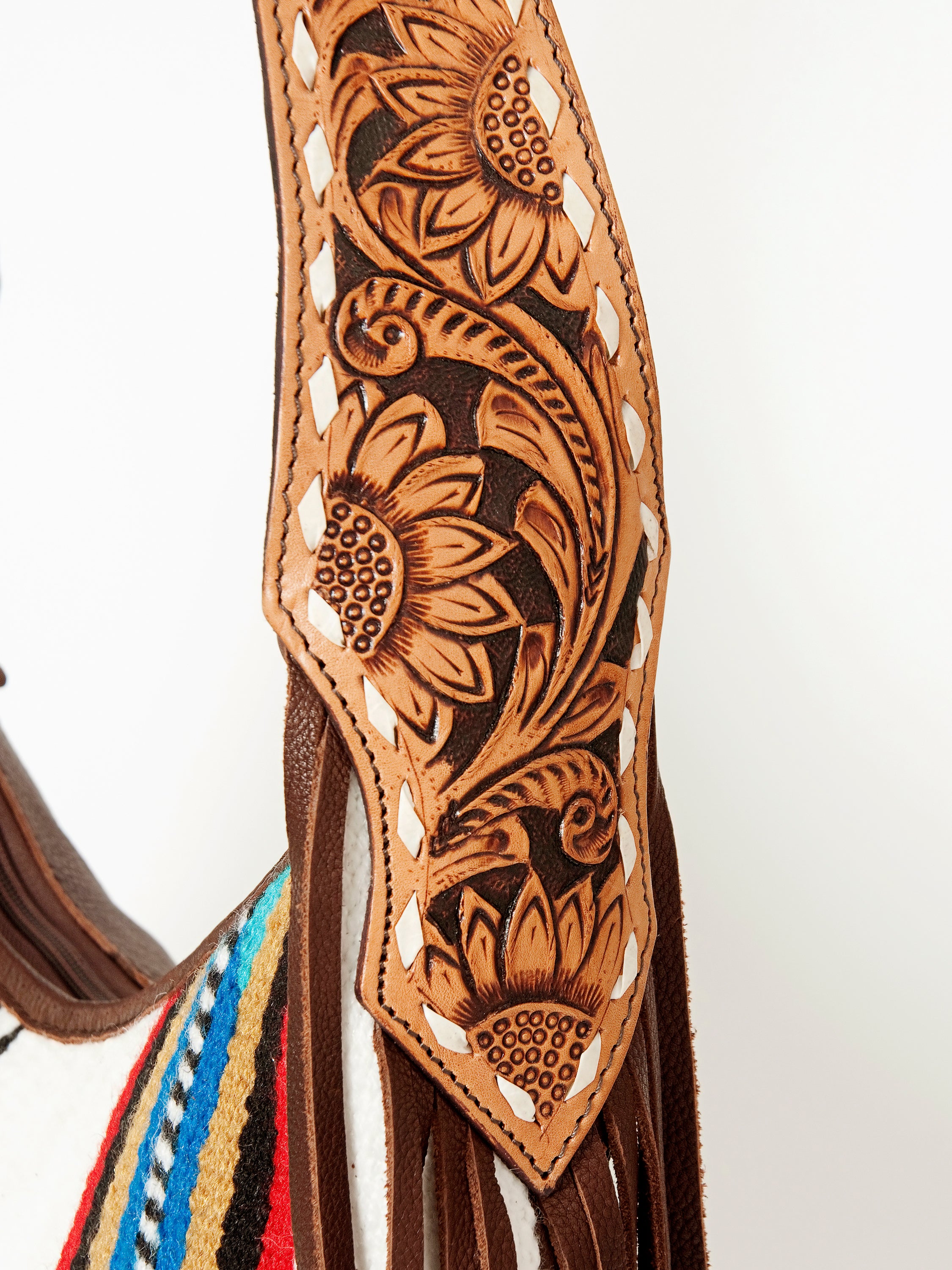 American Darling Hobo Saddle Blanket Genuine Leather Western Women Bag | Handbag Purse Bags for Cute