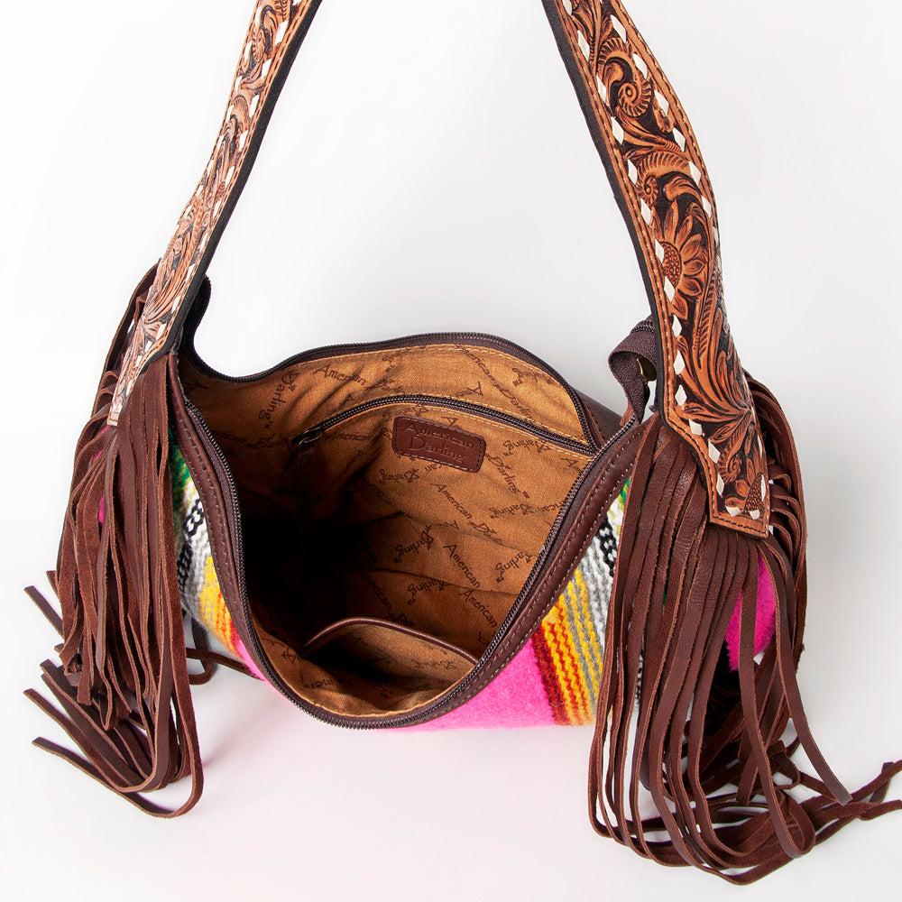 American Darling Hobo Saddle Blanket Genuine Leather Western Women Bag | Handbag Purse Bags for Cute