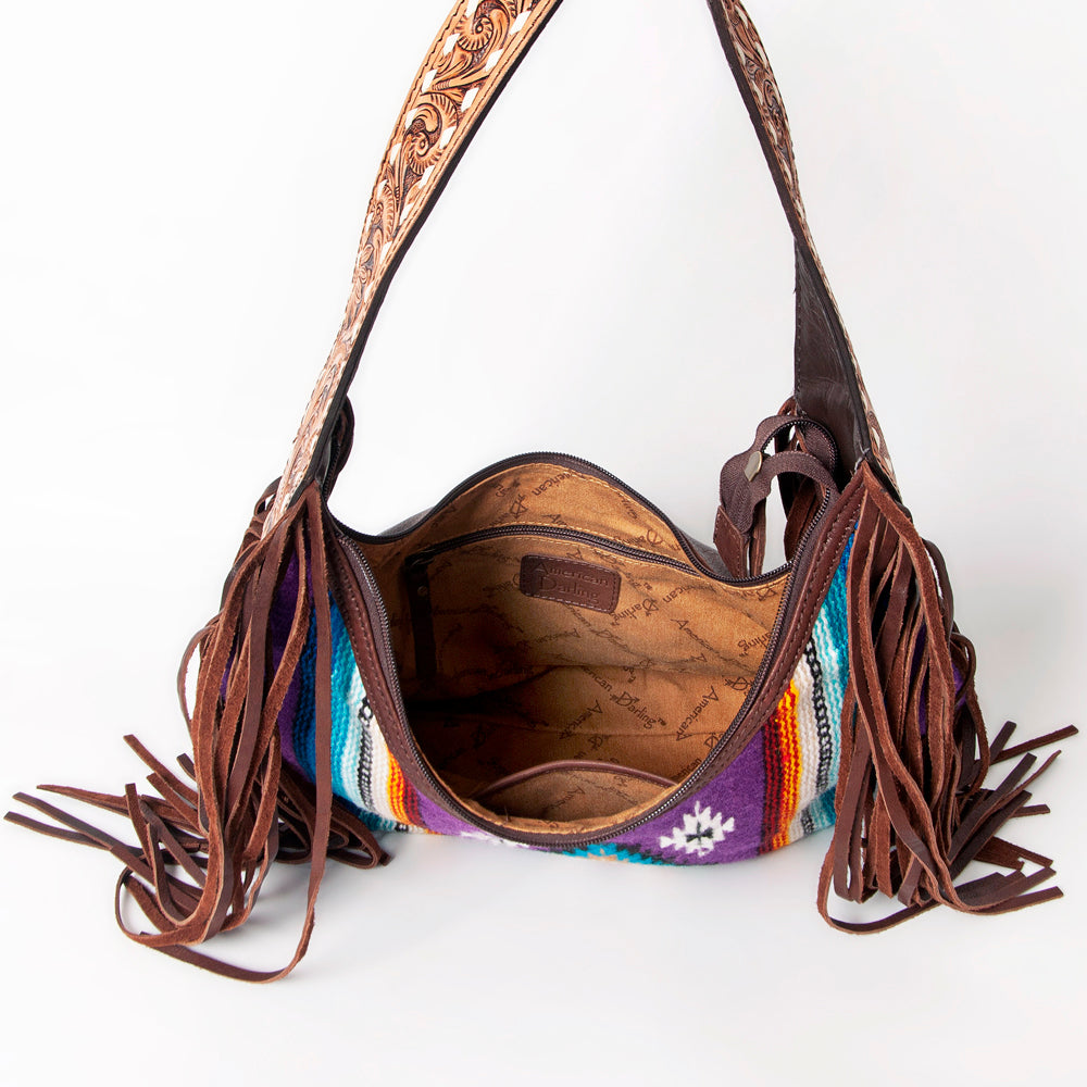 American Darling Hobo Saddle Blanket Genuine Leather Western Women Bag | Handbag Purse Bags for Cute