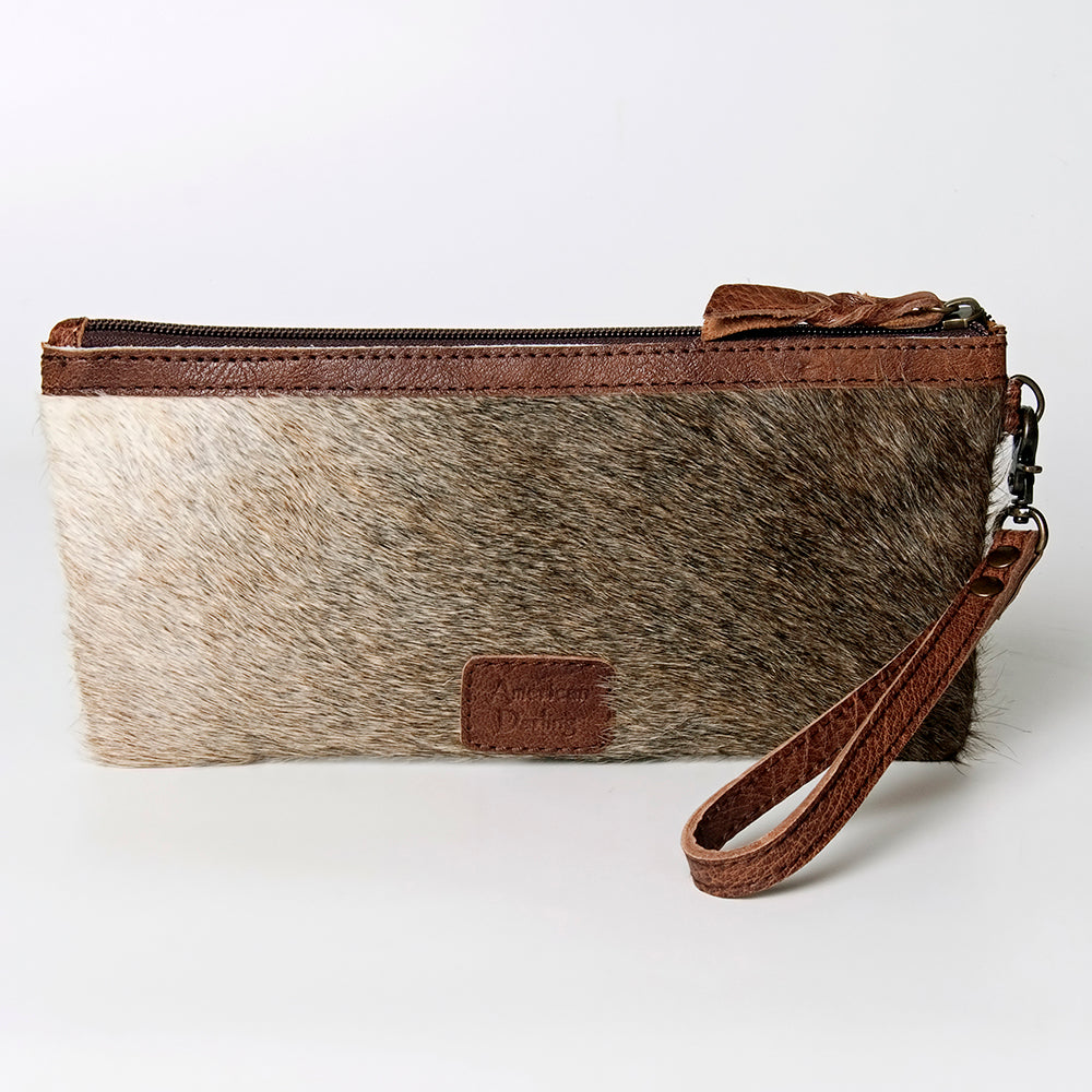 American Darling Wristlet Hair on Genuine Leather Western Women Bag | Handbag Purse | Women Wristlet | Wristlet Wristlet | Travel Wristlet | Leather Wristlet | Clutch Wristlet
