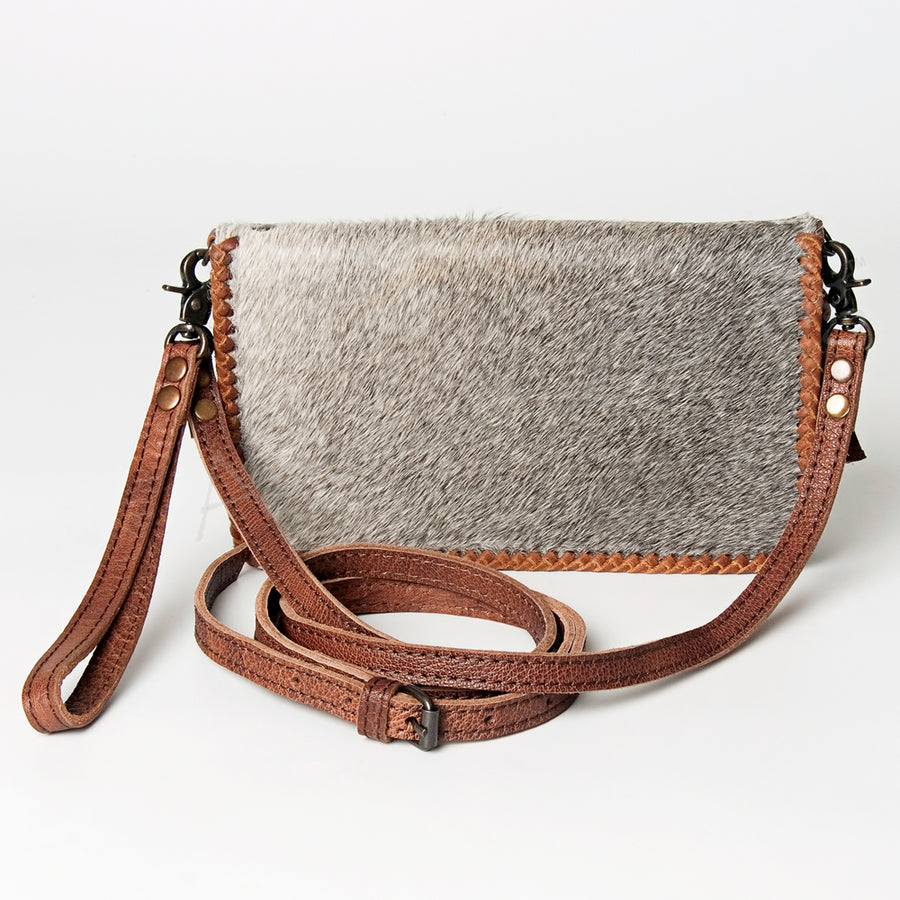American Darling Organizer Hair On Genuine Leather Western Women Bag Handbag Purse | for Cute Travel