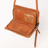 American Darling ORGANISER Upcycled Wool Genuine Leather women bag western handbag purse