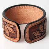 American Darling ADBRF156 Hand tooled carved Genuine Leather Bracelet women