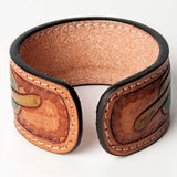 American Darling ADBRF157 Hand tooled carved Genuine Leather Bracelet women