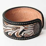 American Darling ADBRF163 Hand tooled carved Genuine Leather Bracelet women
