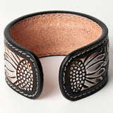 American Darling ADBRF163 Hand tooled carved Genuine Leather Bracelet women