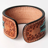 American Darling ADBRF165 Hand tooled carved Genuine Leather Bracelet women