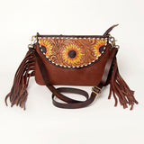 American Darling Small Crossbody Hand Tooled Genuine Leather Western Women Bag Handbag Purse | for Cute