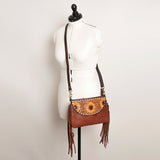 American Darling Small Crossbody Hand Tooled Genuine Leather Western Women Bag Handbag Purse | for Cute