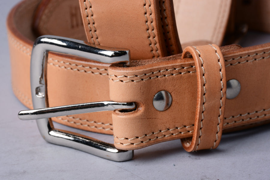 HILASON Western Genuine Leather Belt for Men Women Cowboy Cowgirl Handmade Unisex Full Grain Heavy Duty Tooled Jeans