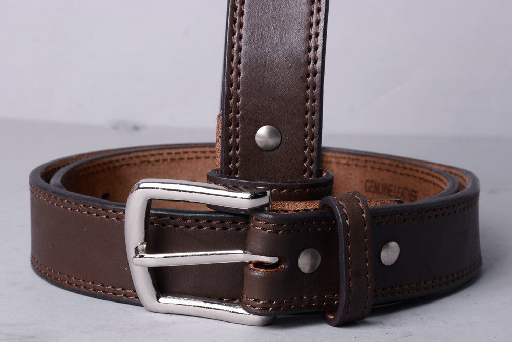 HILASON Western Genuine Leather Belt for Men Women Cowboy Cowgirl Handmade Unisex Full Grain Heavy Duty Belt