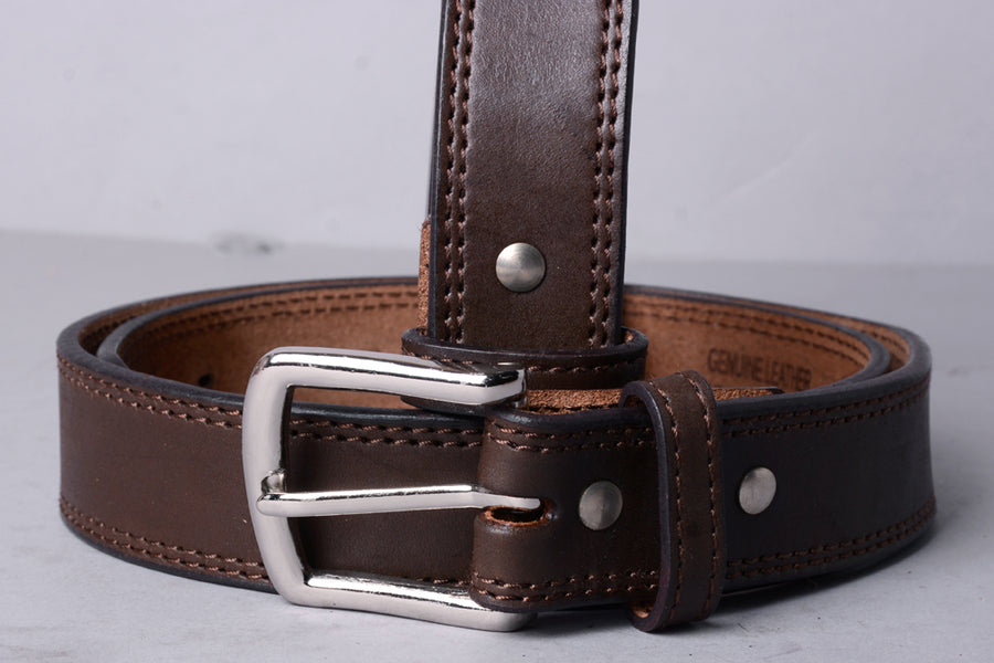HILASON Western Genuine Leather Belt for Men Women Cowboy Cowgirl Handmade Unisex Full Grain Heavy Duty Tooled Jeans