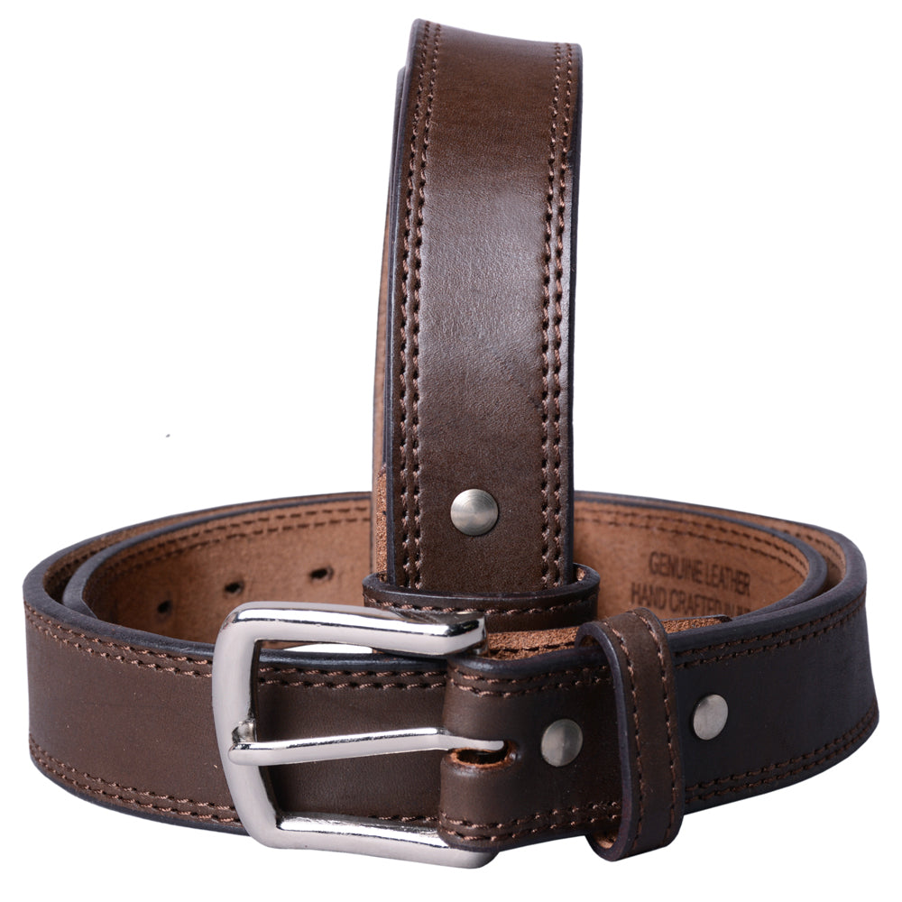 HILASON Western Genuine Leather Belt for Men Women Cowboy Cowgirl Handmade Unisex Full Grain Heavy Duty Belt